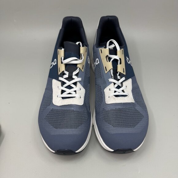 On Cloudrift Mens Size 11.5  Running Shoes Blue White Athletic Trainer Sneakers - Picture 5 of 9